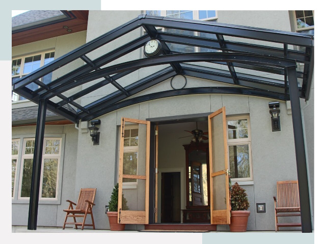 Козырьки металлические в Сочи